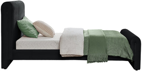 Encore Black Velvet Twin Bed (3 Boxes) T