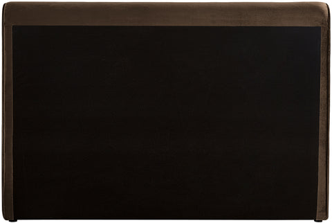 Encore Brown Velvet King Bed (3 Boxes) K