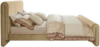 Encore Camel Velvet Full Bed (3 Boxes) F