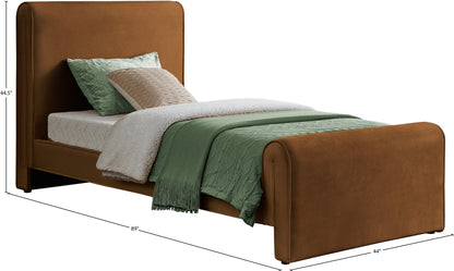 Encore Saddle Velvet Twin Bed (3 Boxes) T