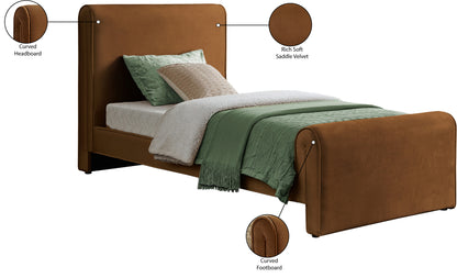 Encore Saddle Velvet Twin Bed (3 Boxes) T