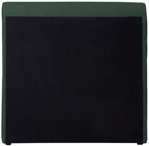 Waverly Green Boucle Fabric Upholstered Twin Bed, 1 Piece
