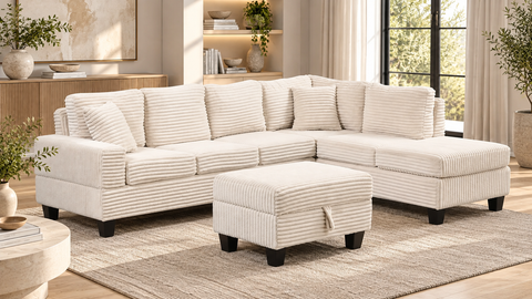 Wren Cream Sectional Set