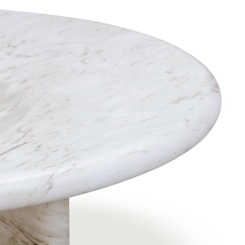 Estelle Marais Faux Marble Indoor/Outdoor Round Coffee Table (24"-32") - image 6