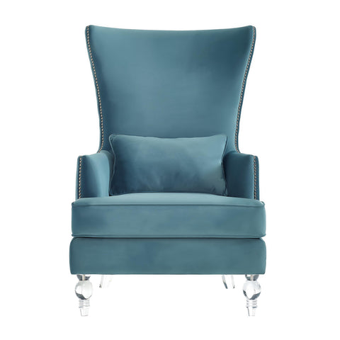 June Sea Blue Tall Chair