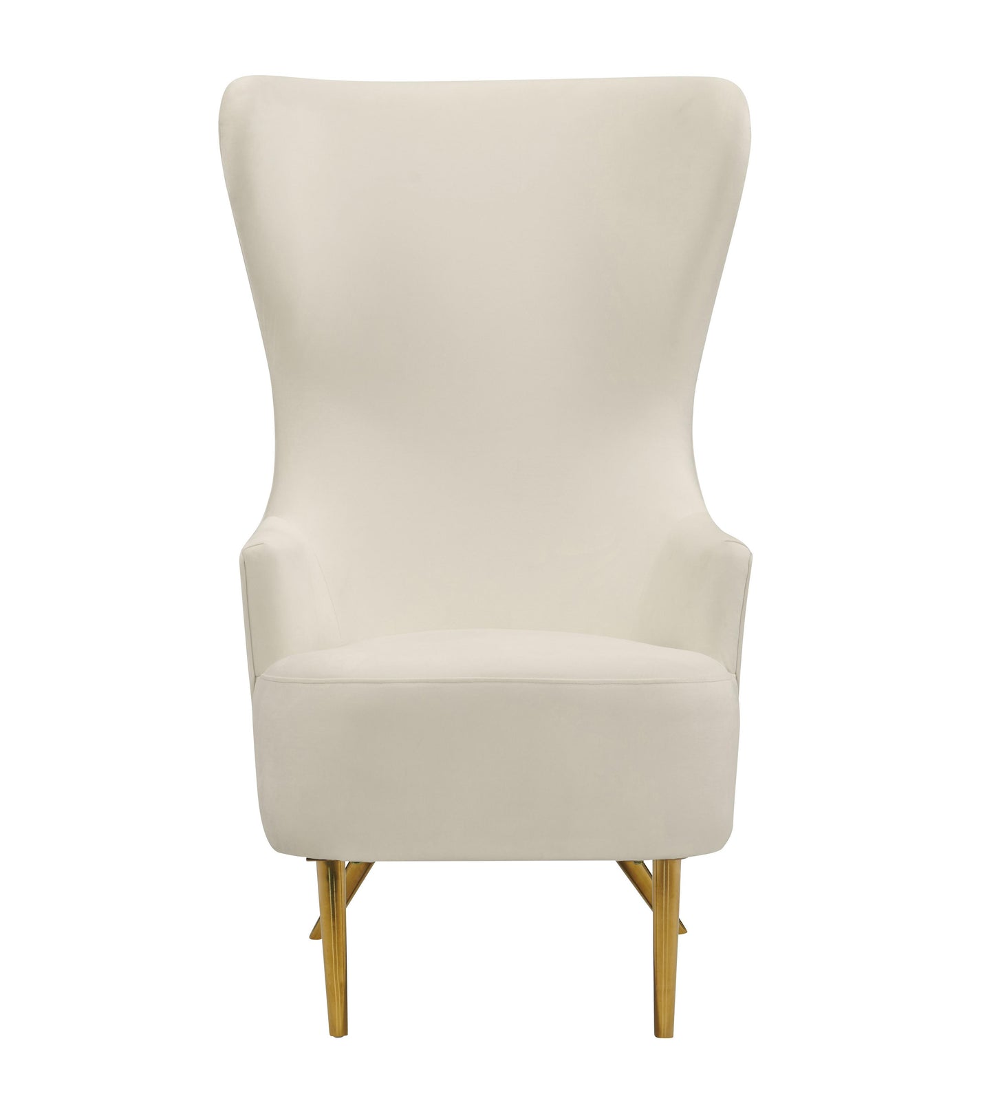 arabelle cream wingback chair