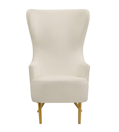 Florence Marais Julia Performance Velvet Wingback Accent Chair by Inspire Me! Home Decor - image 2