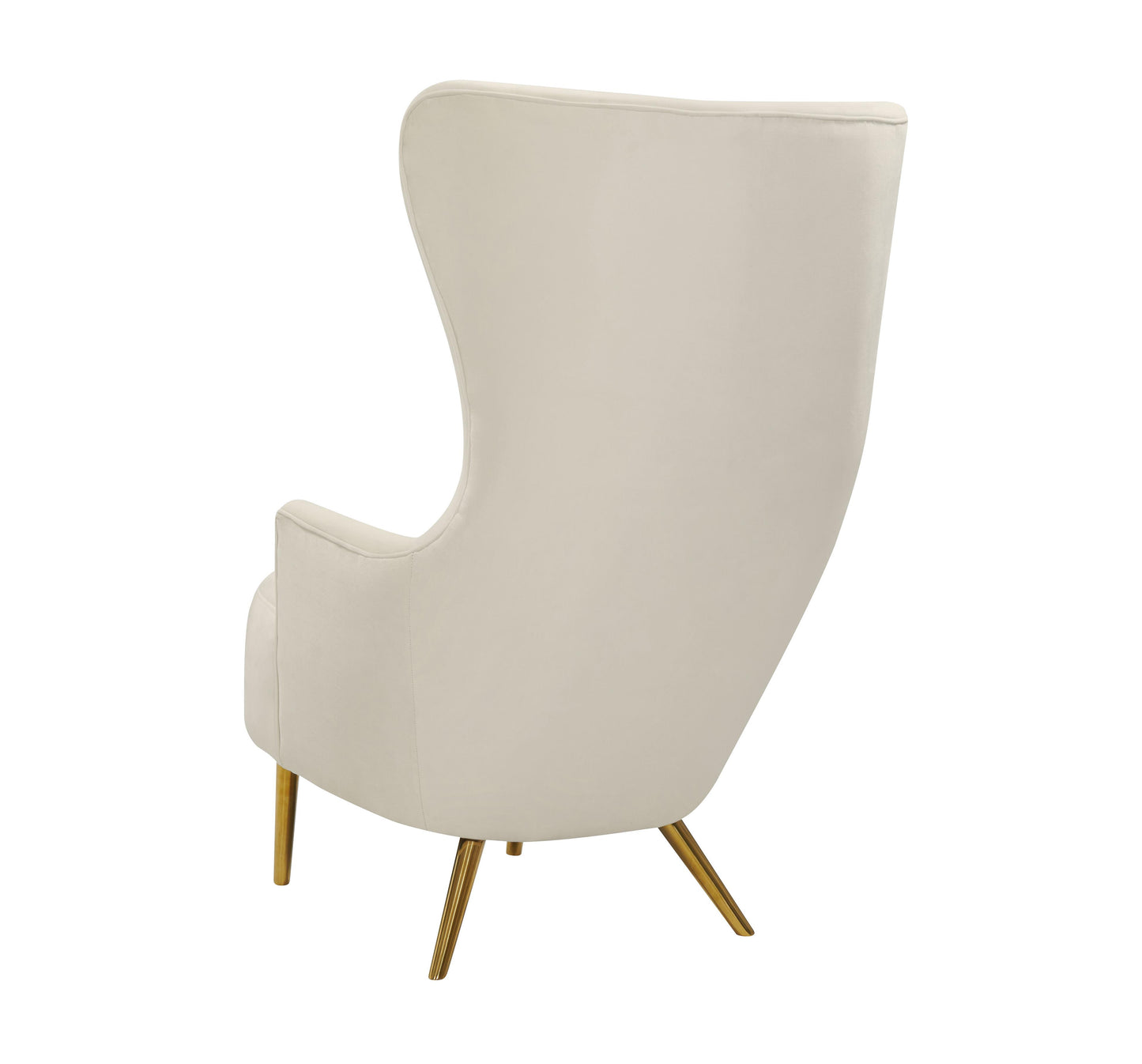 arabelle cream wingback chair