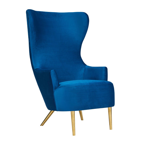 Florence Maraisa Performance Velvet Wingback Accent Chair by Inspire Me! Home Decor - image 1