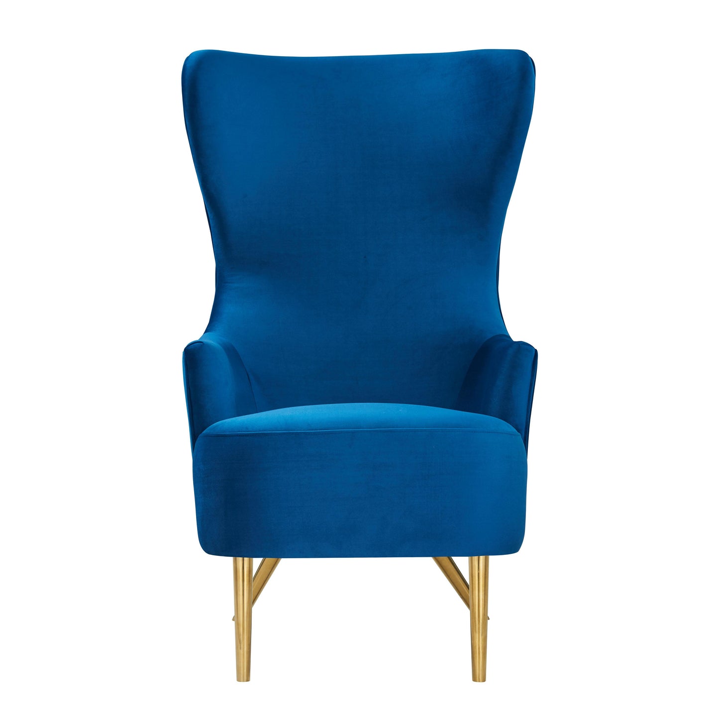 arabelle navy wingback chair