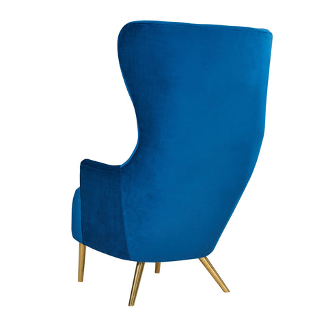 Florence Marais Julia Performance Velvet Wingback Accent Chair by Inspire Me! Home Decor - image 4