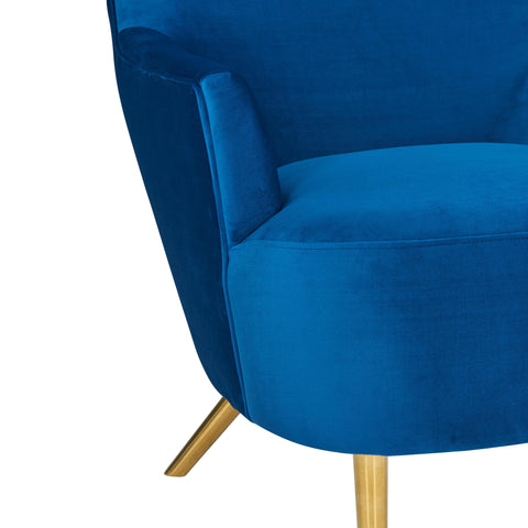 Florence Marais Julia Performance Velvet Wingback Accent Chair by Inspire Me! Home Decor - image 5