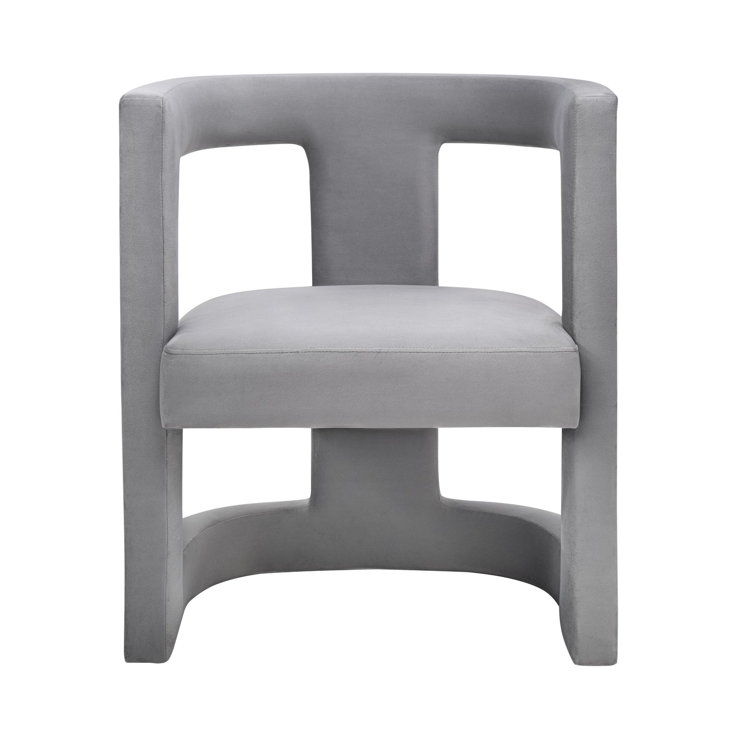 morgan grey velvet chair