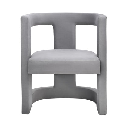 Morgan Grey Velvet Chair