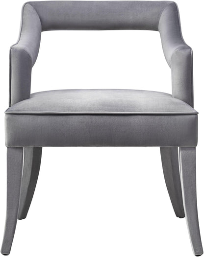 Ines Grey Velvet Chair