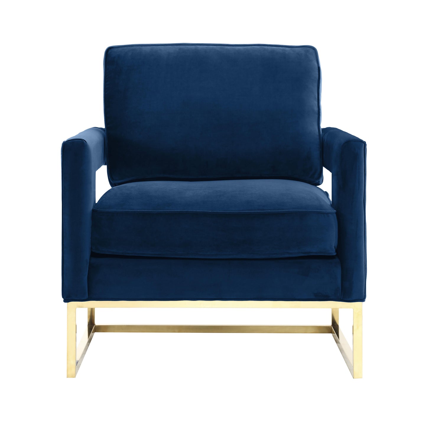 josephine navy velvet chair