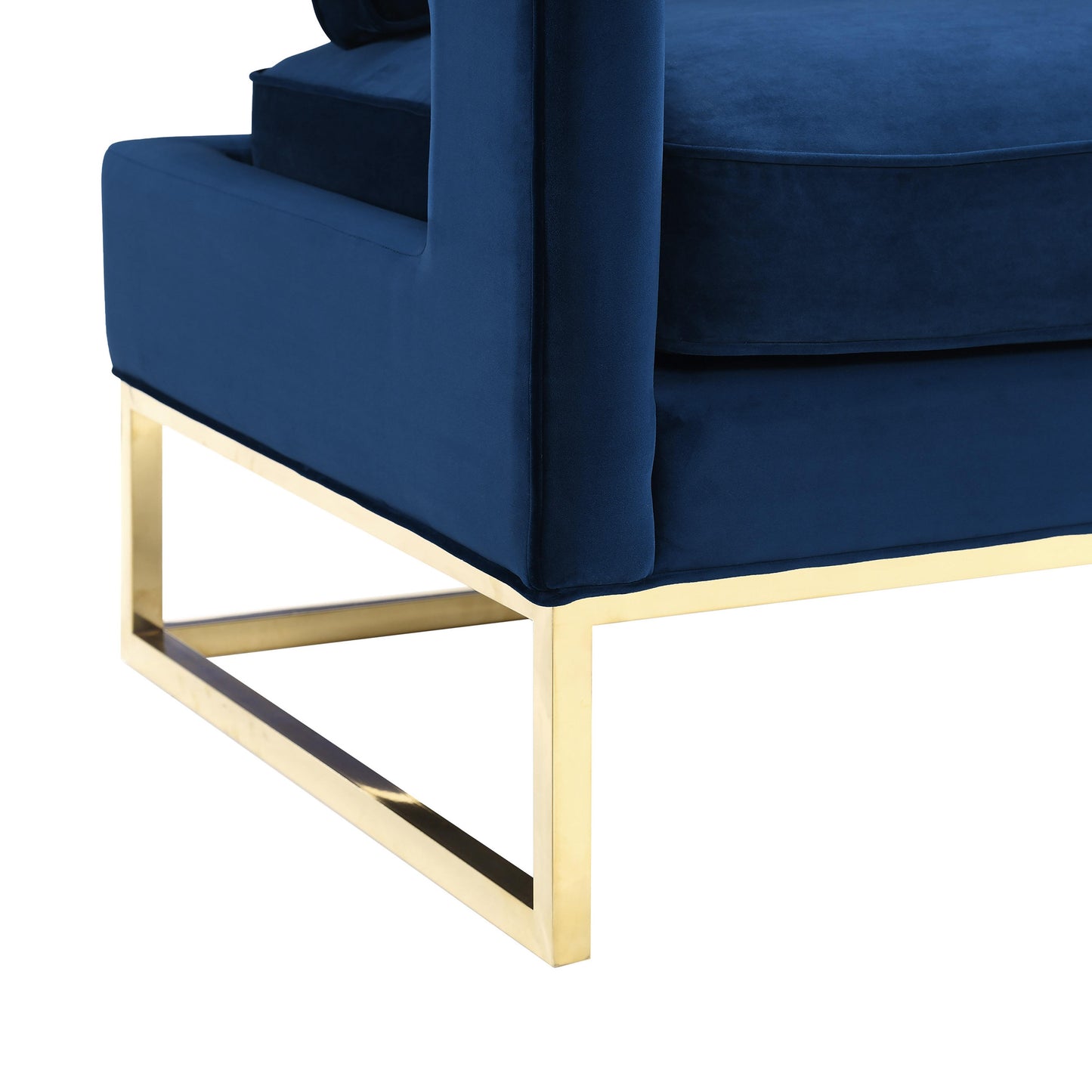 josephine navy velvet chair