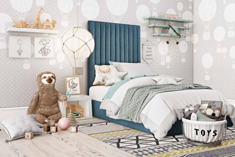 Julia Sea Blue Bed in Twin