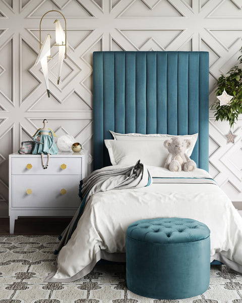 Julia Sea Blue Bed in Twin