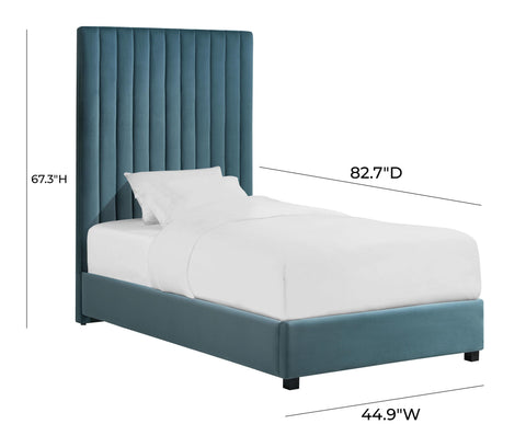 Julia Sea Blue Bed in Twin