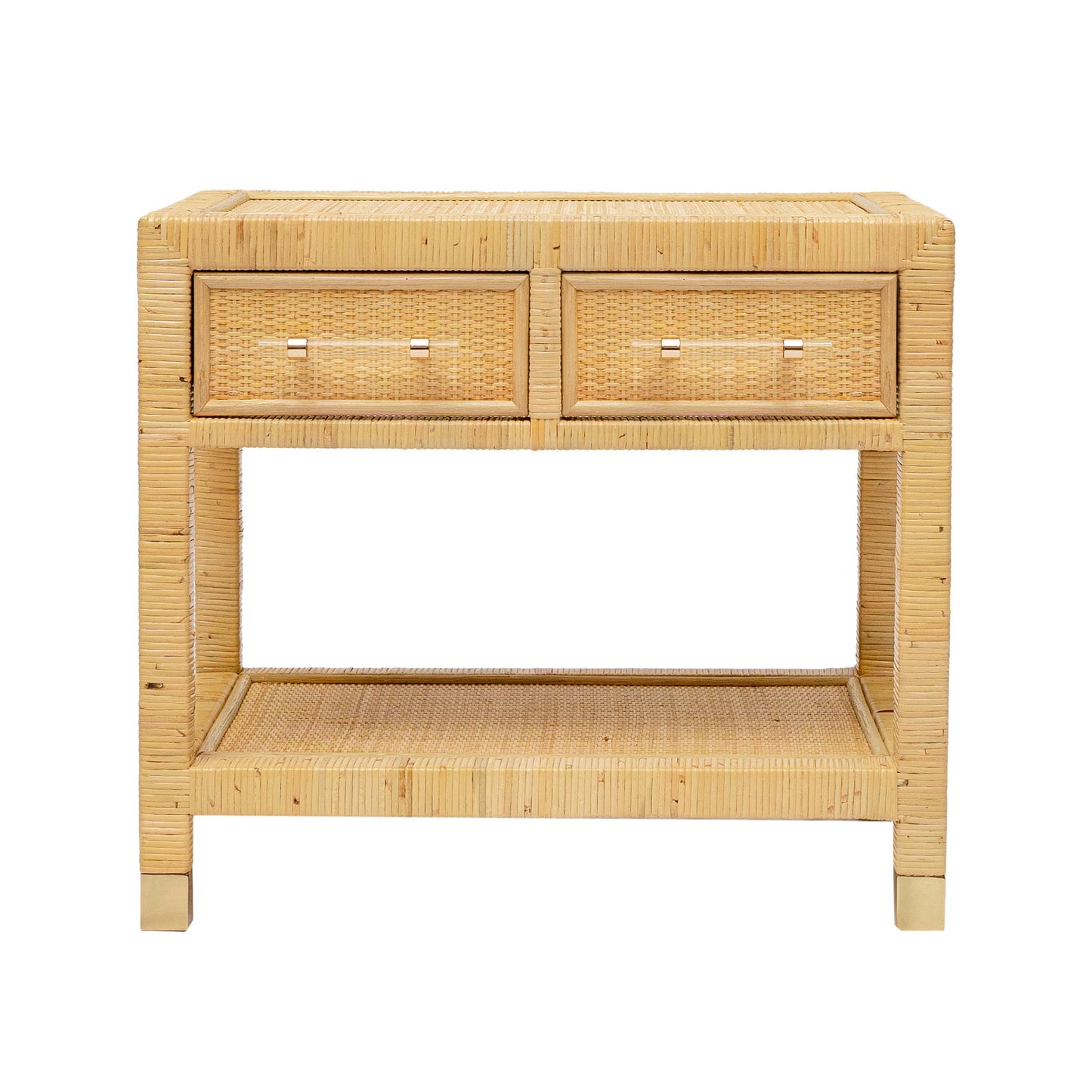 collins natural rattan nightstand