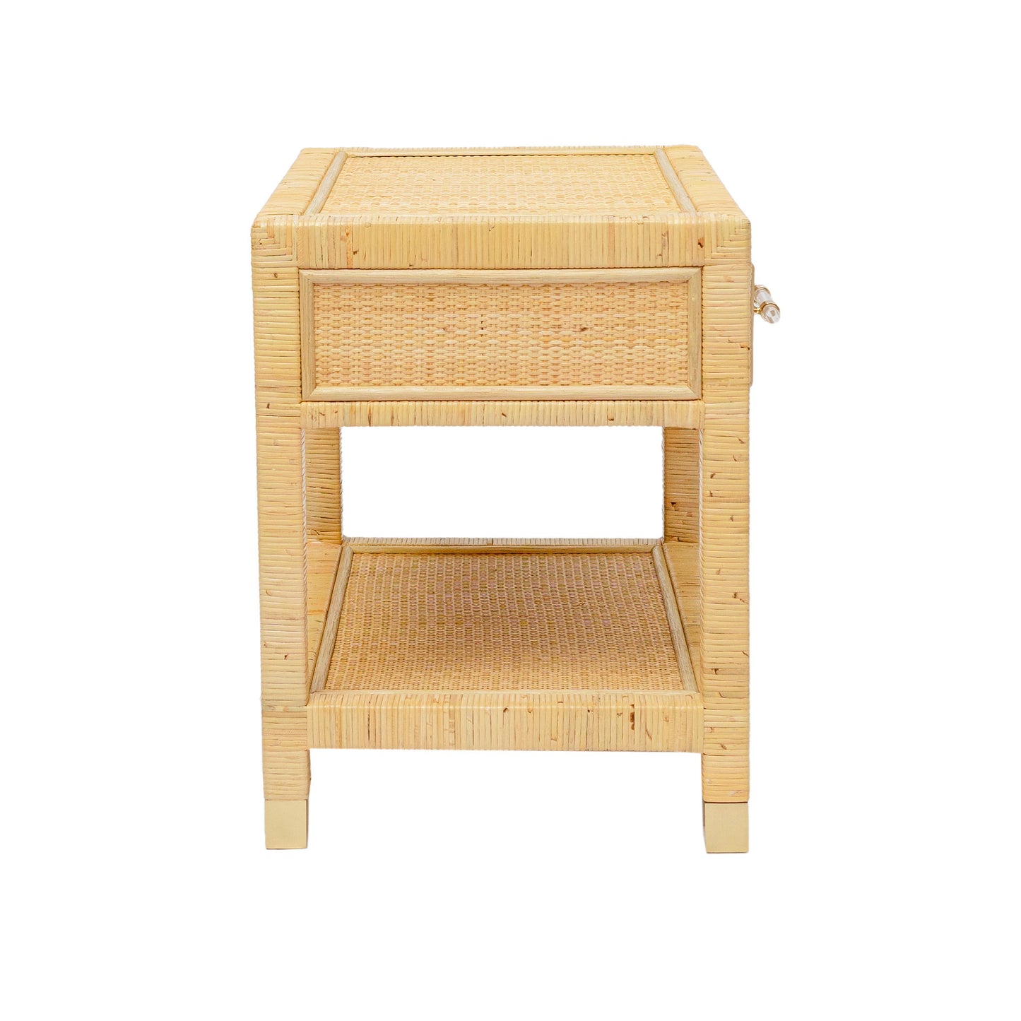 collins natural rattan nightstand