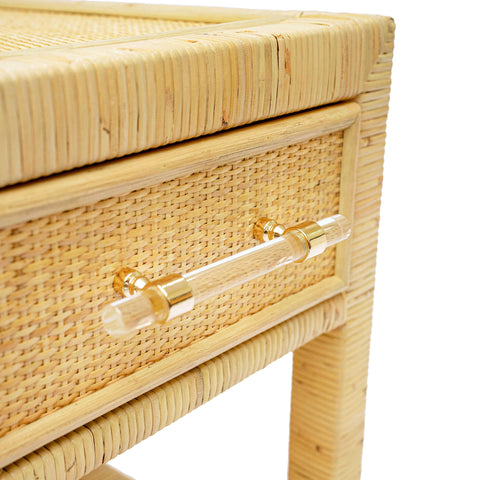 Arielle Bellamy 25" Natural Rattan Nightstand - image 5