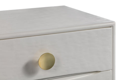 Leonie Devereux 38" White 5-Drawer Chest - image 7