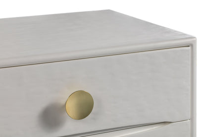 Draco White Nightstand