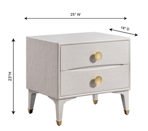 Leonie Devereux 25" 2-Drawer Nightstand - image 8
