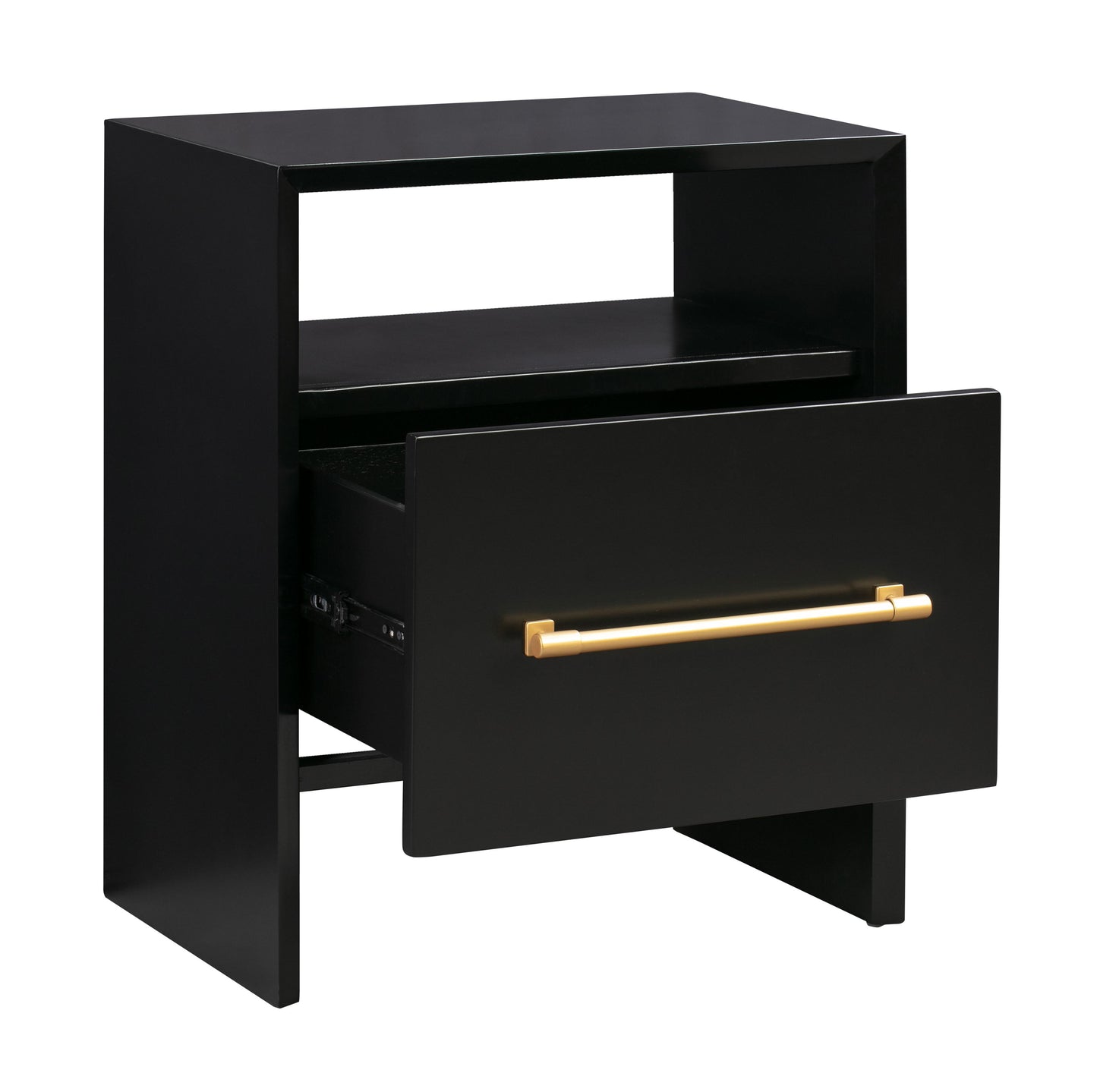 aiden black nightstand