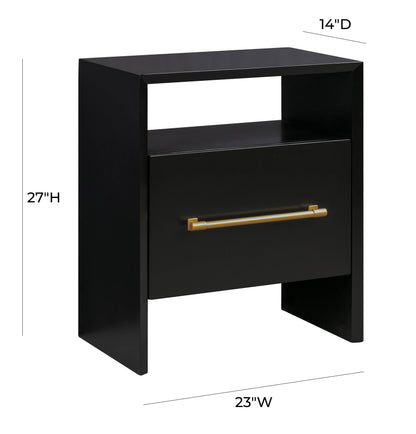 Aiden Black Nightstand