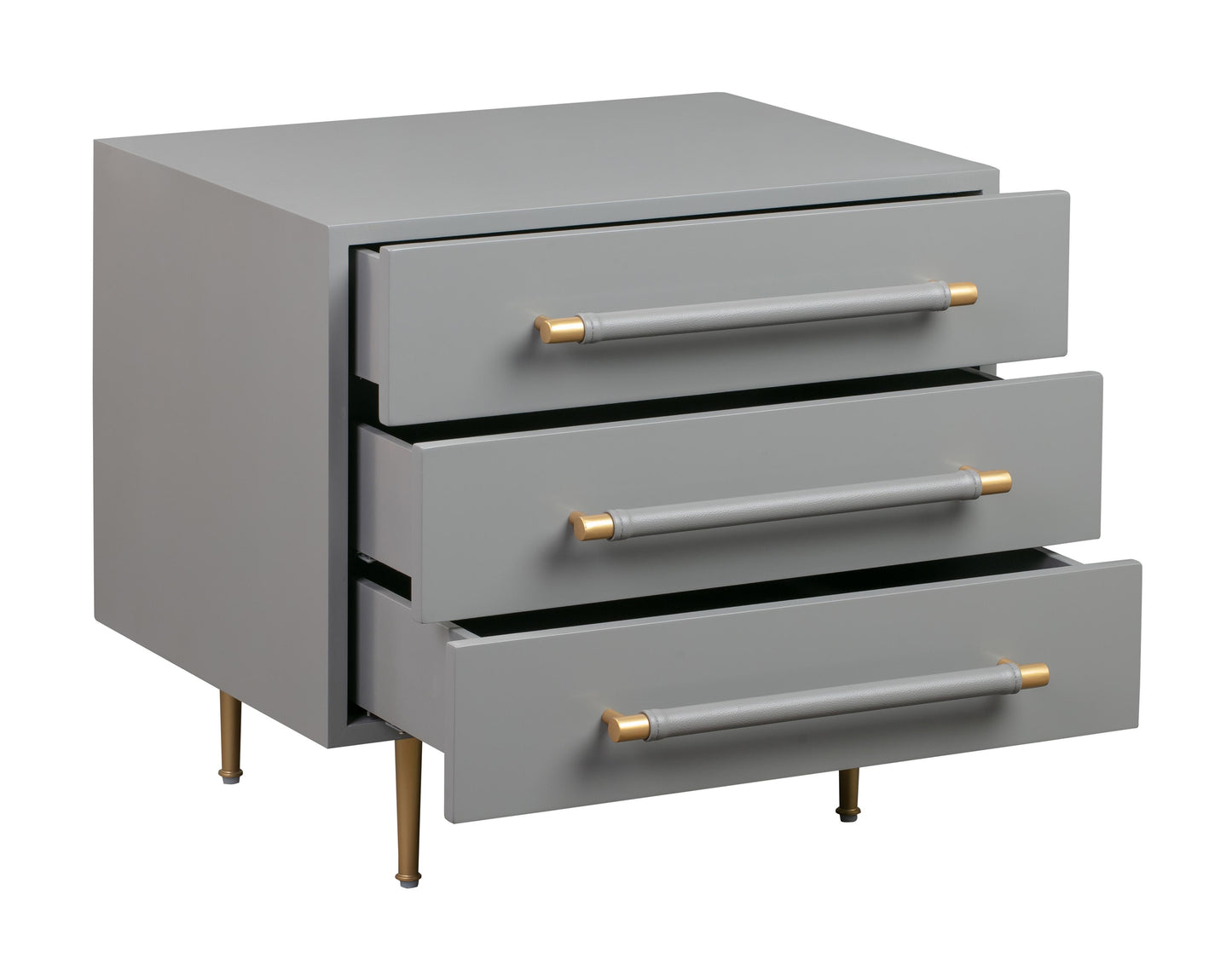 bubbles grey nightstand