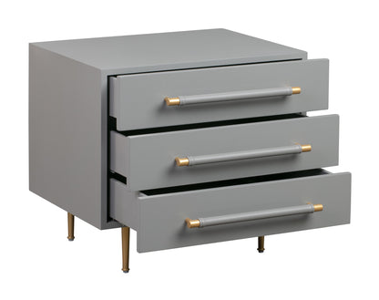 Bubbles Grey Nightstand