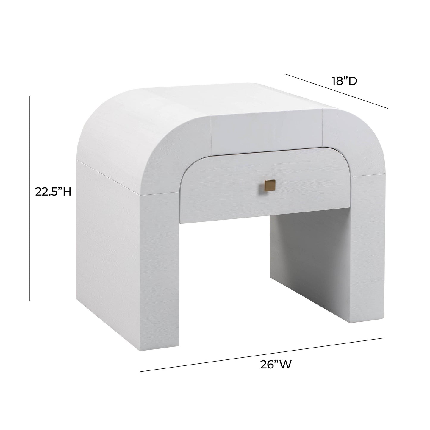 maven white nightstand