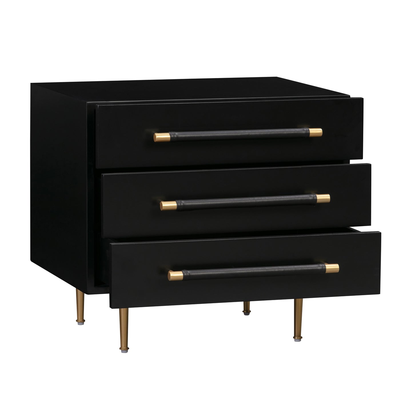 bubbles black nightstand