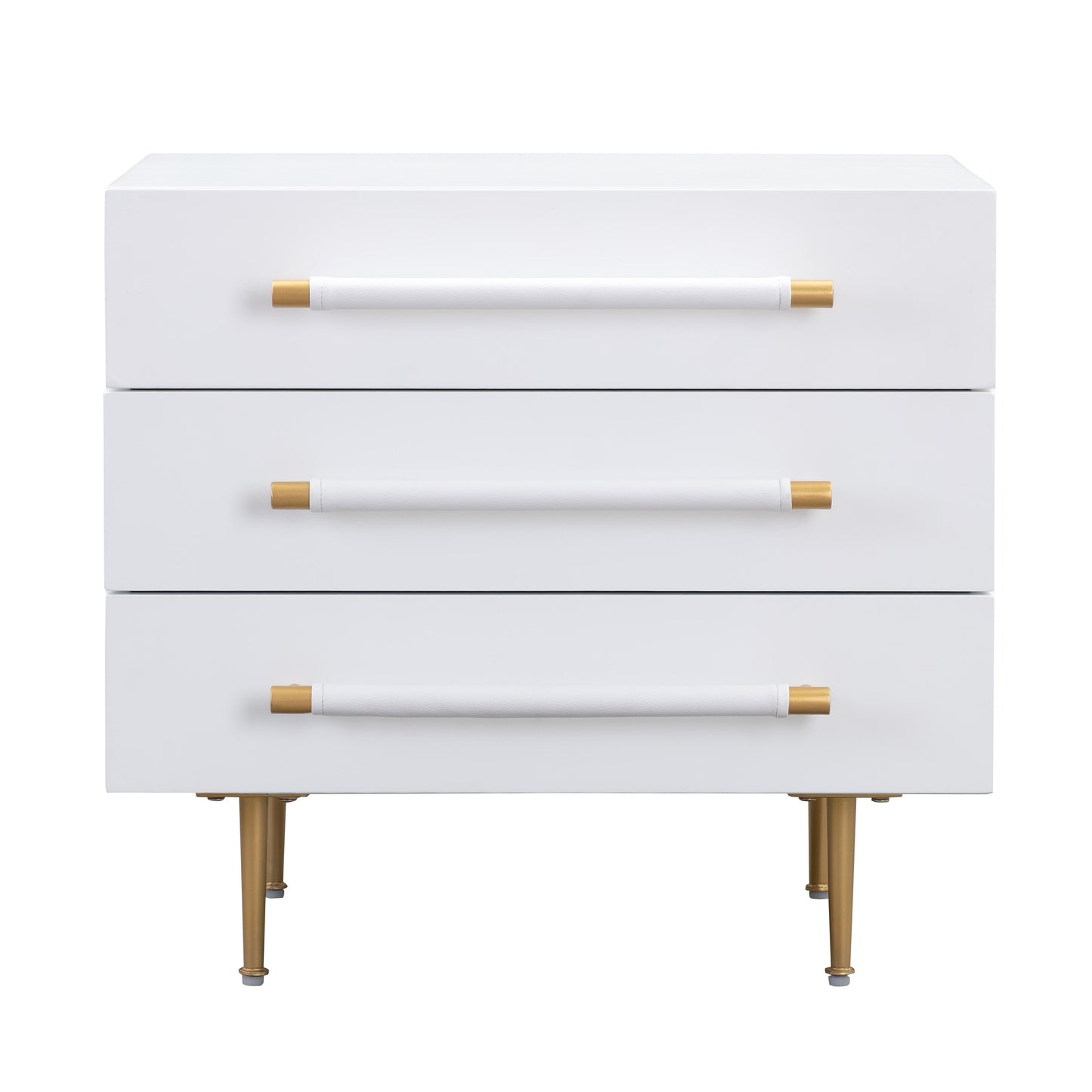 bubbles white nightstand