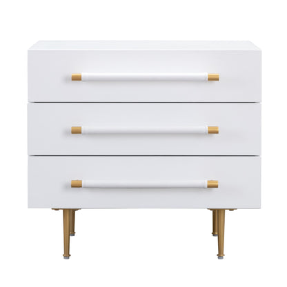 Bubbles White Nightstand