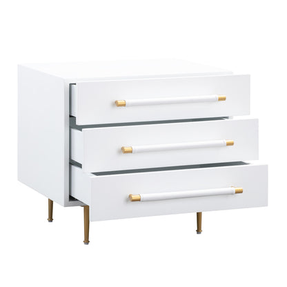 Bubbles White Nightstand