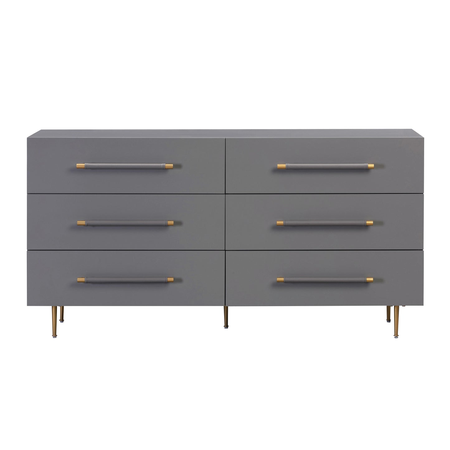 bubbles grey 6 drawer dresser