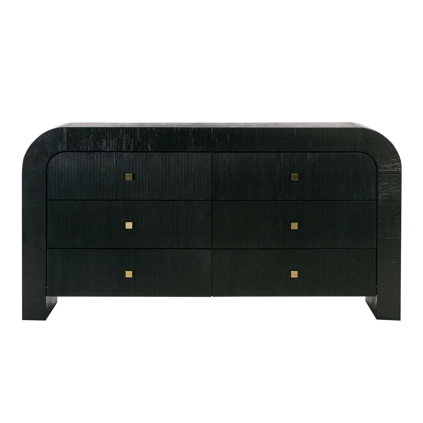 maven 6 drawer black dresser