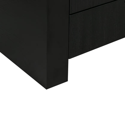 Maven 6 Drawer Black Dresser