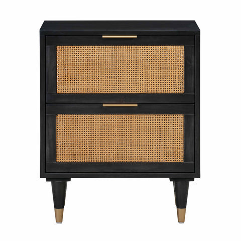 Beatrice StClair 22" Cane 2-Drawer Nightstand - image 1