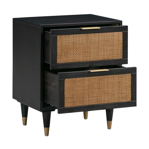 Beatrice StClair 22" Cane 2-Drawer Nightstand - image 5