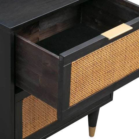 Beatrice StClair 22" Cane 2-Drawer Nightstand - image 7