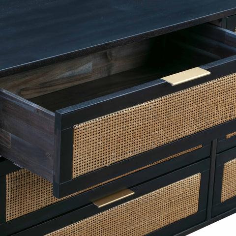 Beatrice StClair 60" Cane 6-Drawer Dresser - image 5