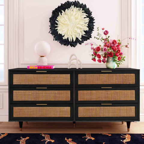 Hope Noir 6 Drawer Dresser