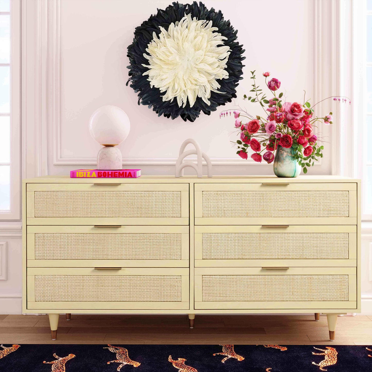 hope buttermilk 6 drawer dresser