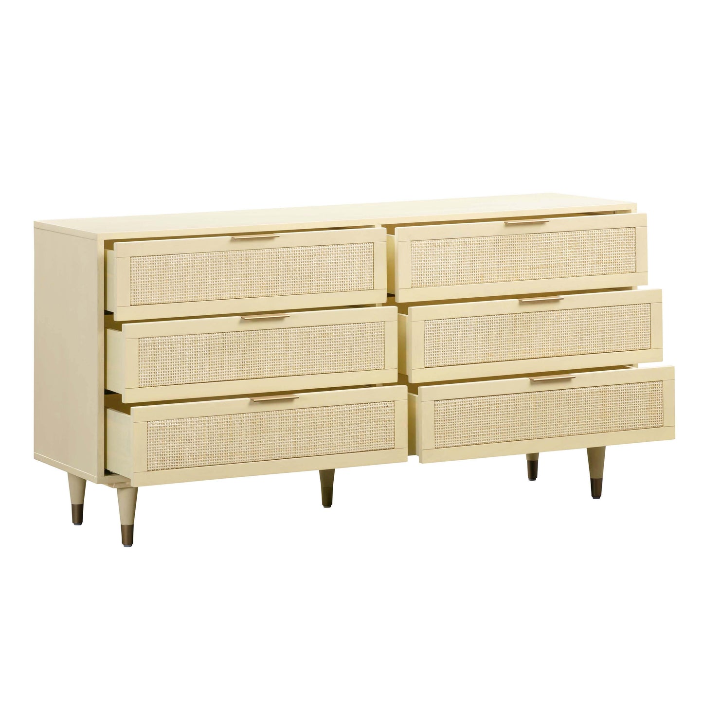 hope buttermilk 6 drawer dresser