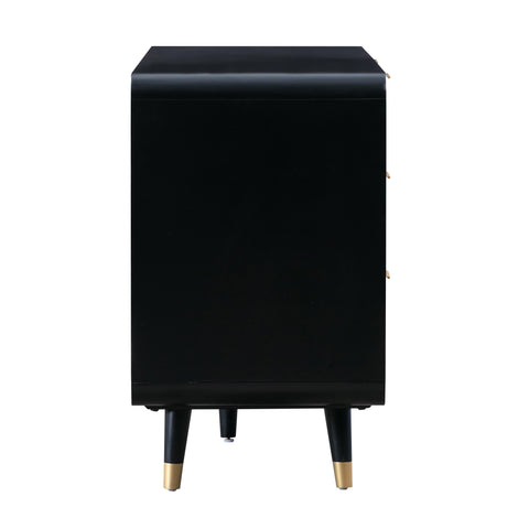 Lucienne Chantilly 62" Black 6-Drawer Dresser - image 5